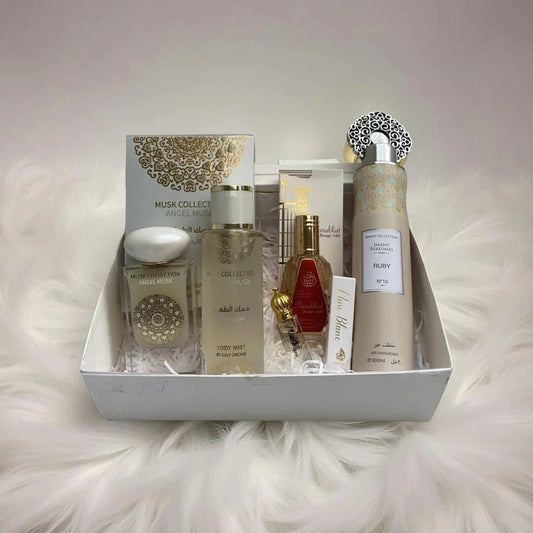 Box Musquée Élégance – Parfums Angel Musk, Pure Musk & Brume - EmnaBaya