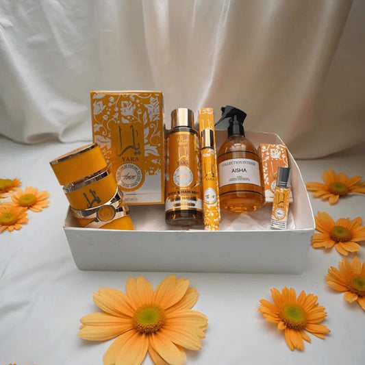 Box Yara Orange – Coffret Parfumé Oriental et Fruité - EmnaBaya