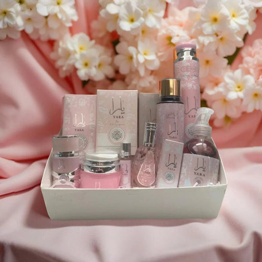 Coffret Parfumé Yara Rose – Routine Complète & Élégante - EmnaBaya